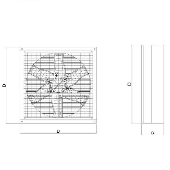 Quạt hút công nghiệp HSB-1380