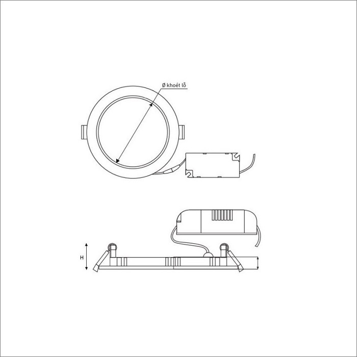 Đèn Led Slim Downlight NSD0931 | Hùng Vương