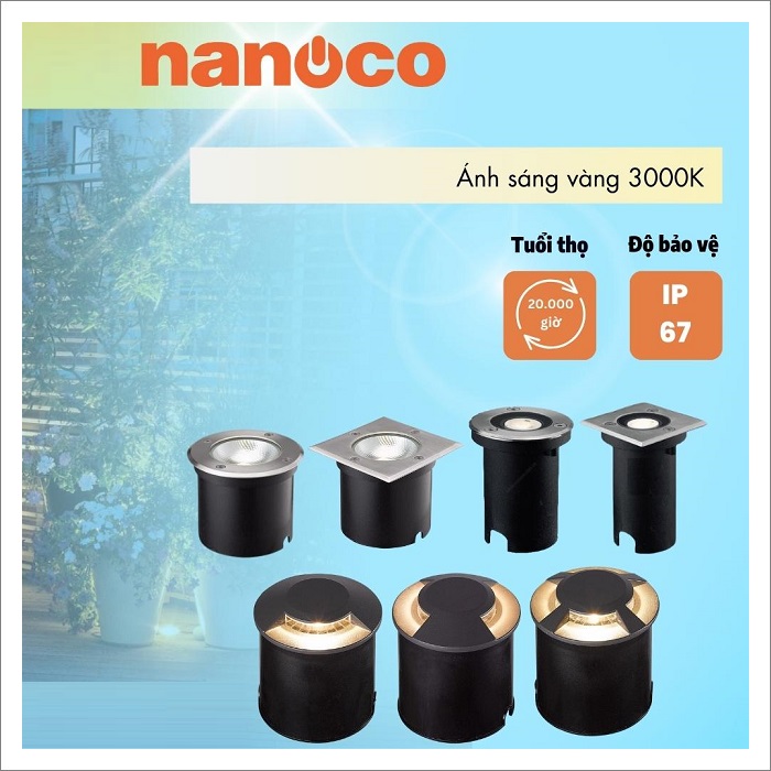 Đèn sân vườn Nanoco NGL1211 | Hùng Vương