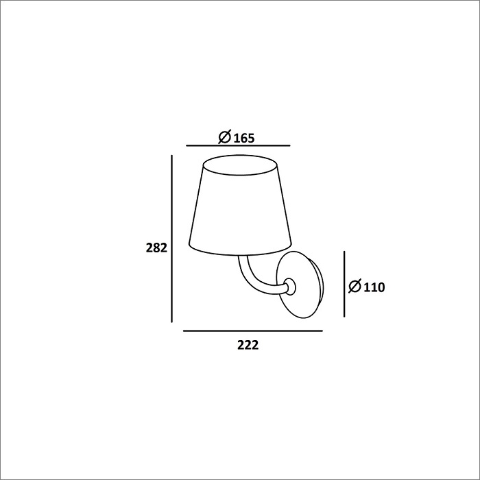 Đèn gắn tường ngoài trời NBL1791 | Hùng Vương