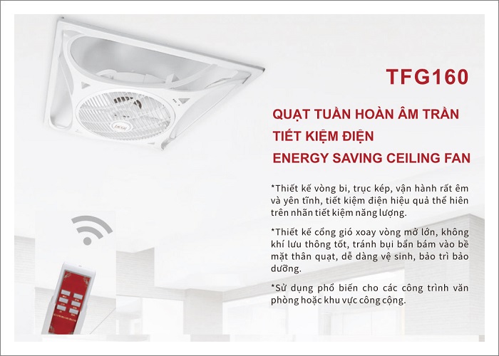 3 Kiểu lắp đặt Quạt Taizhi TFG-160 | Hùng Vương