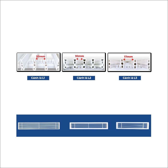 Cửa gió linear sơn màu đẹp nhất | Hùng Vương