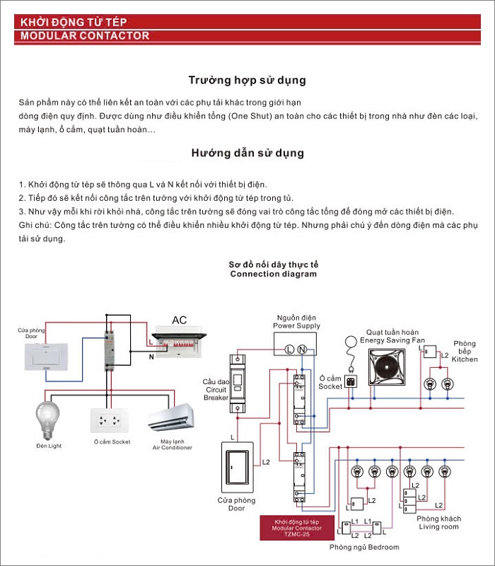 Khởi động từ tép Taizhi TZMC-25 | Hùng Vương